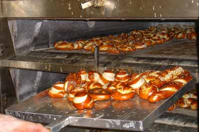 Die Gebäcke sind fertig.